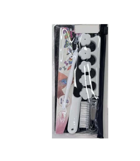 Set 6 Pcs Pila Pentru Calcaie Cu Accesorii Pedichiura Fier + Plastic + Burete A-70440 WEI